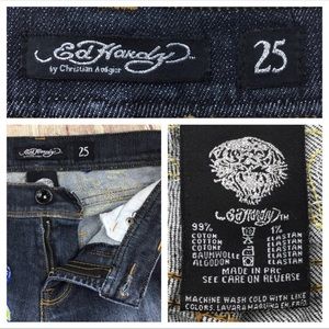- ED HARDY size 25~~LOVE KILLS SLOWLY~~BOOT CUT JEANS